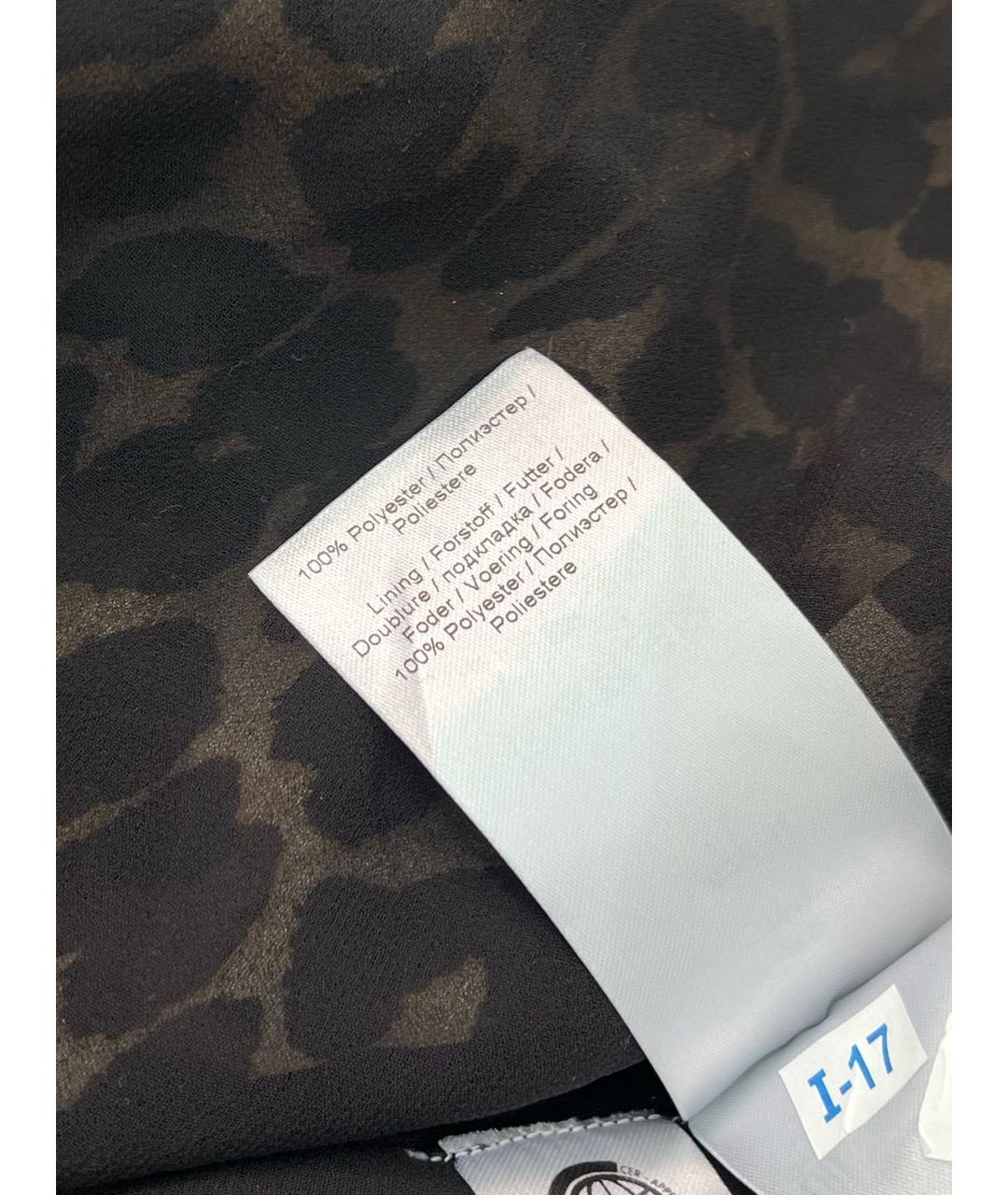 GANNI Коричневое полиэстеровое повседневное платье, фото 6