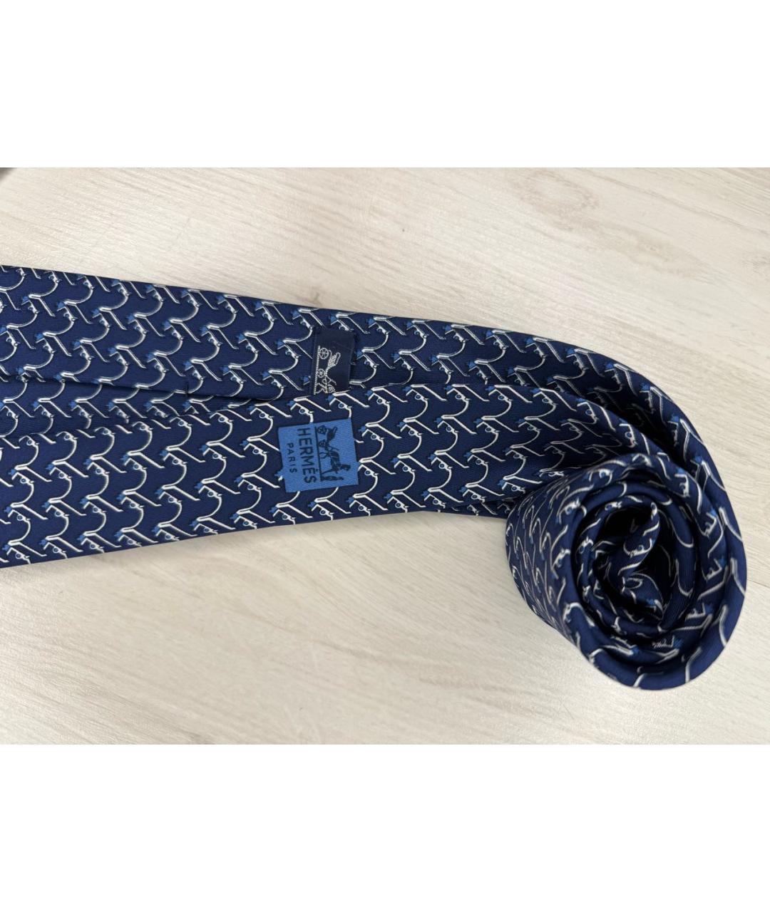 HERMES Мульти шелковый галстук, фото 2