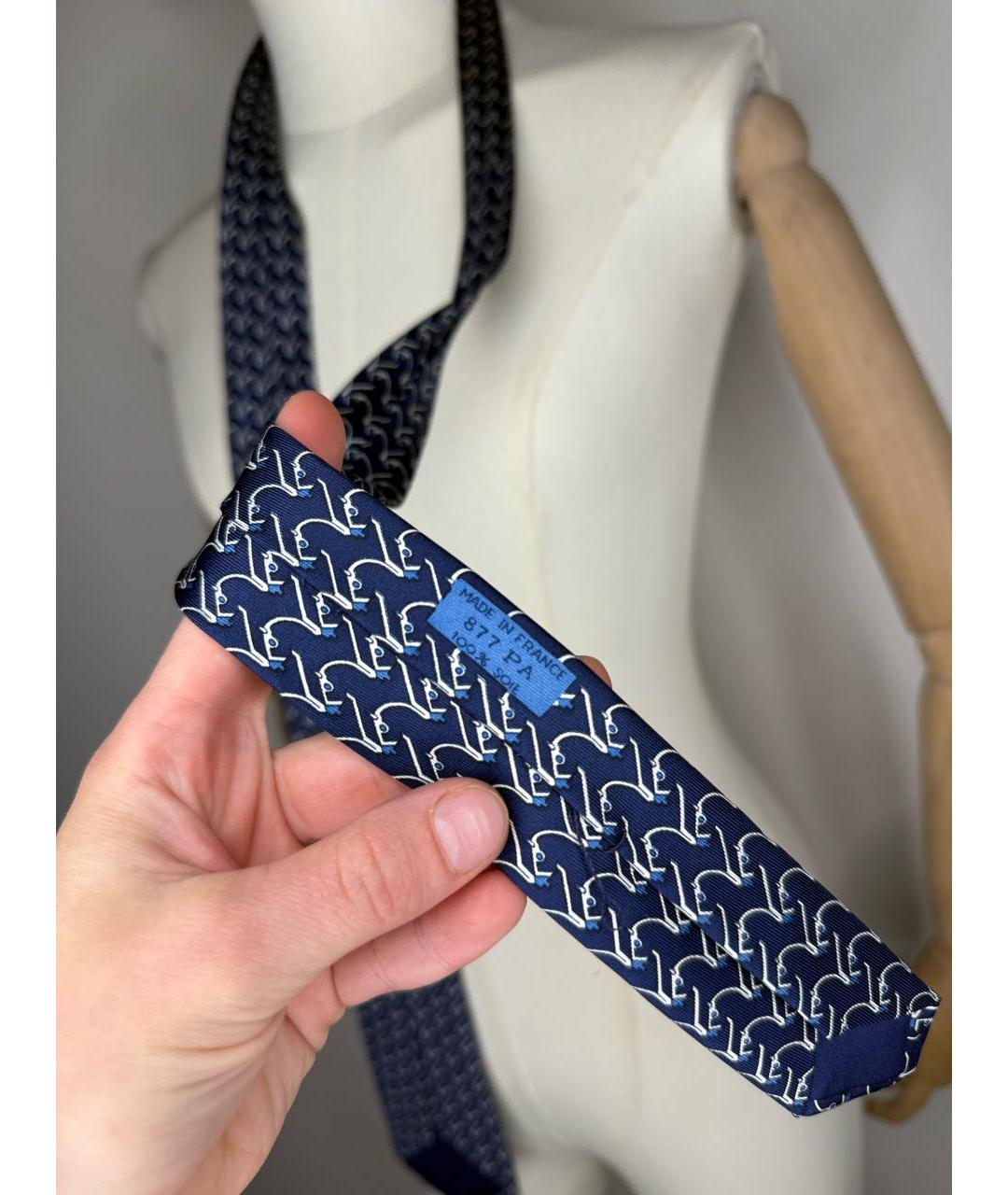 HERMES Мульти шелковый галстук, фото 4