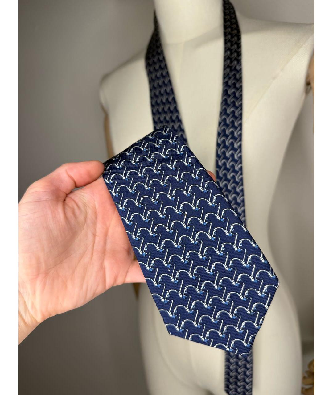 HERMES Мульти шелковый галстук, фото 3