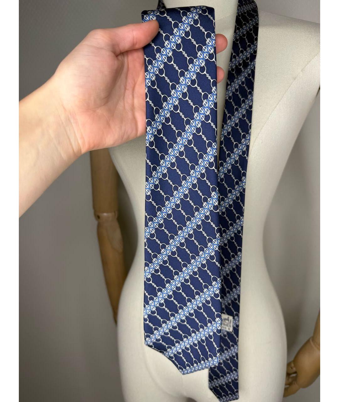 HERMES Мульти шелковый галстук, фото 5