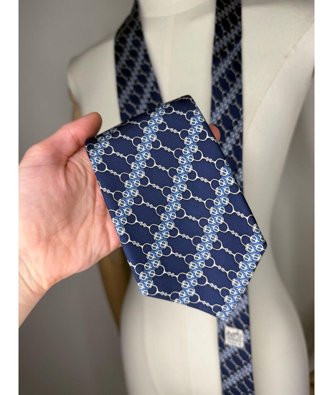 HERMES Мульти шелковый галстук, фото 4