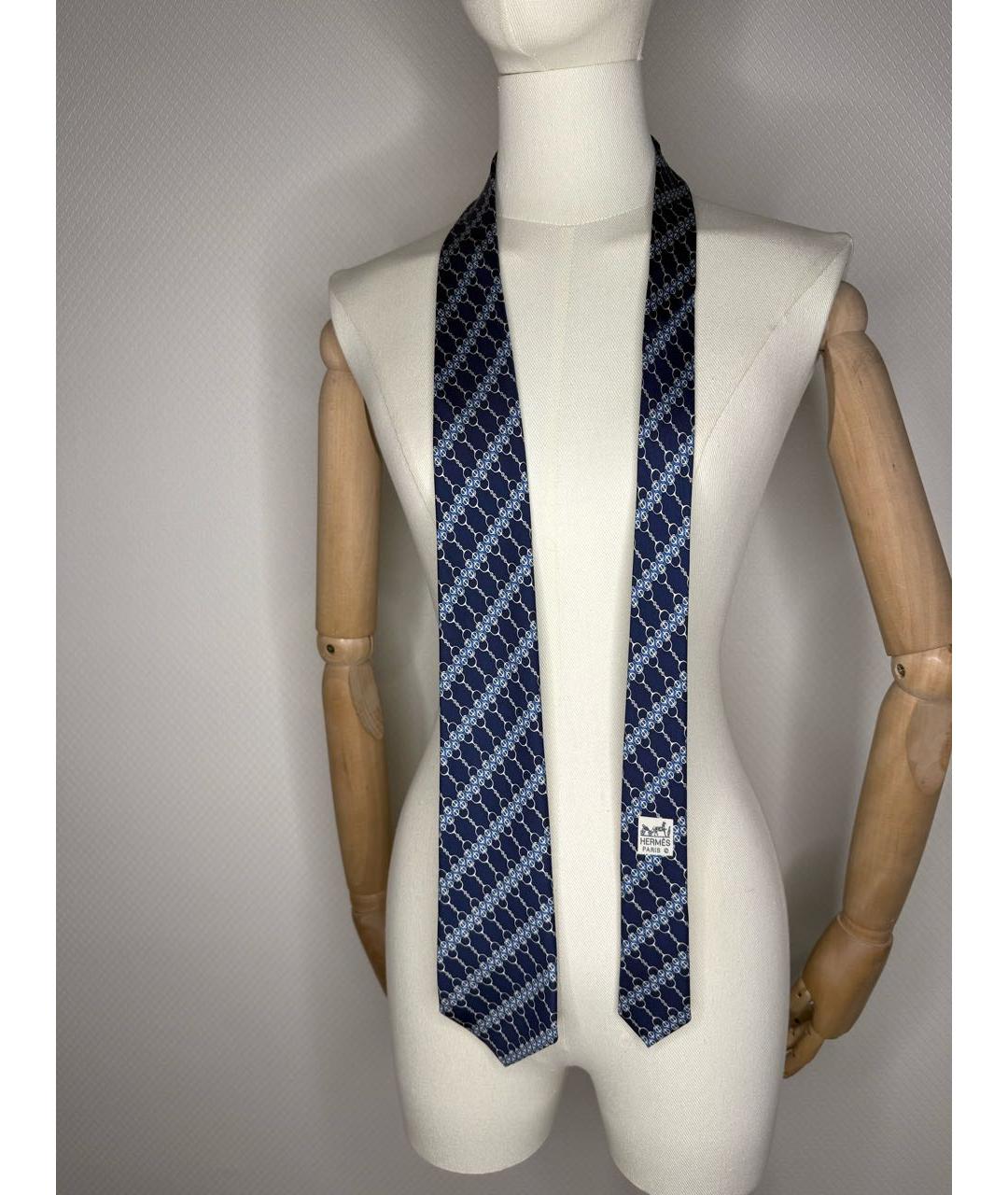 HERMES Мульти шелковый галстук, фото 6
