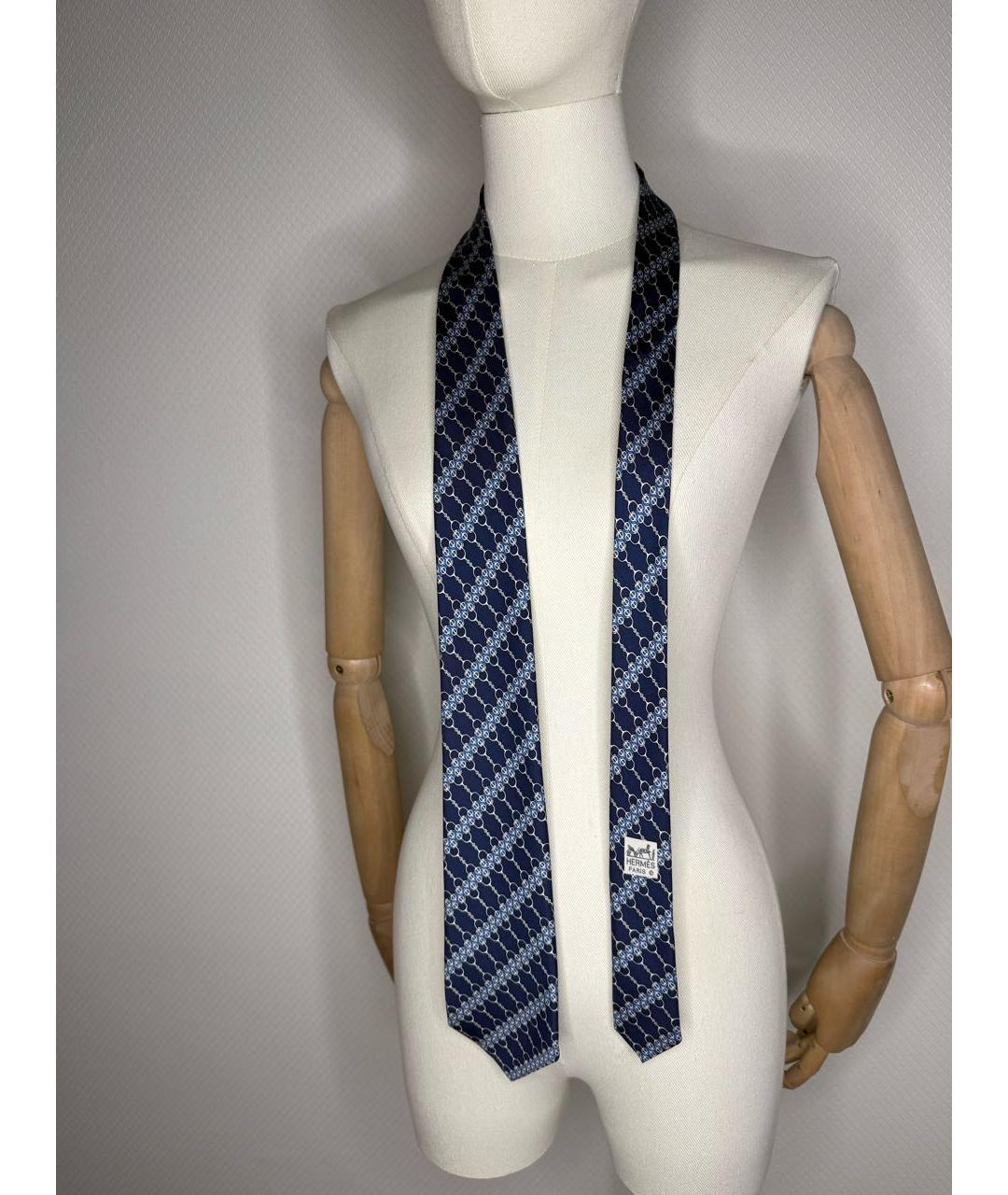 HERMES Мульти шелковый галстук, фото 2