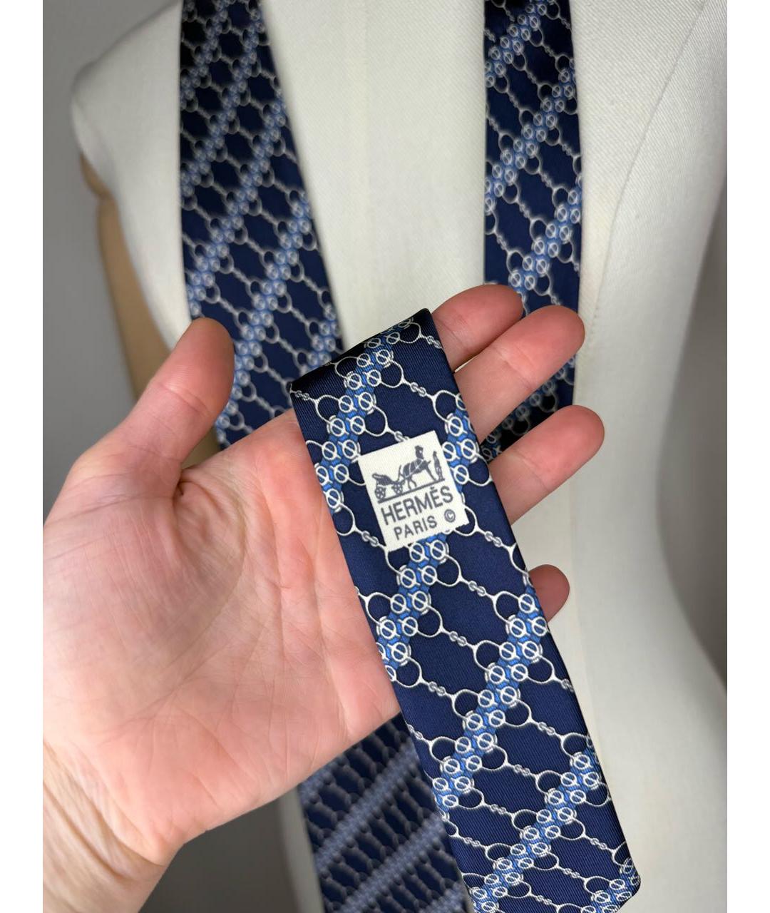 HERMES Мульти шелковый галстук, фото 8