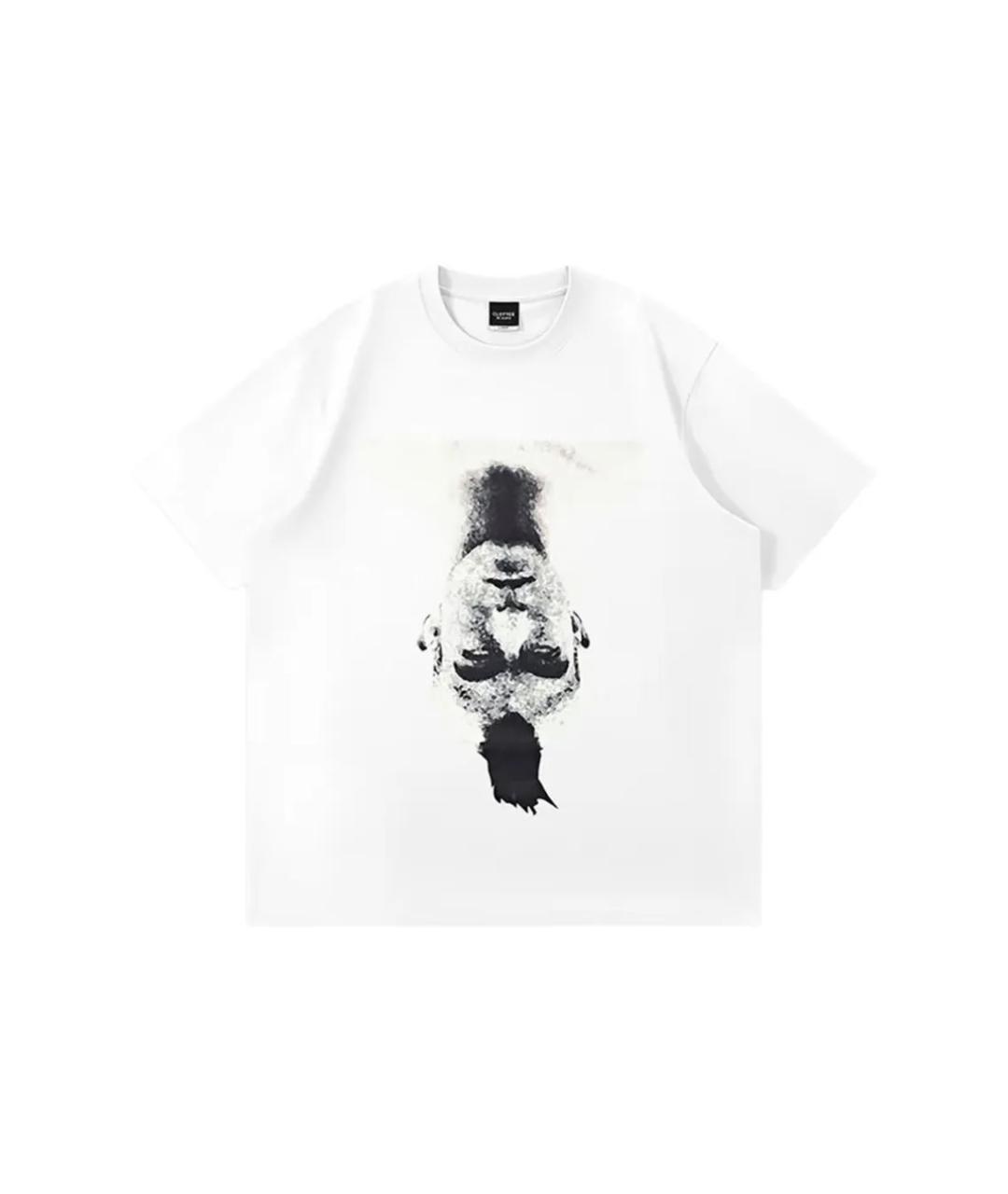 CLOT Белая хлопко-полиэстеровая футболка, фото 4