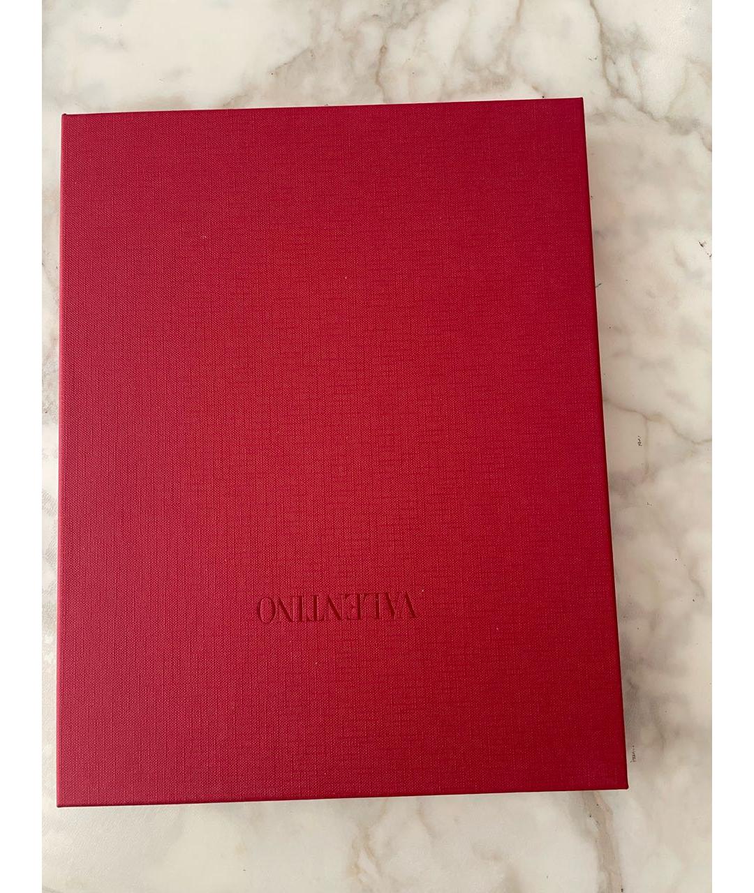 VALENTINO Черный шелковый шарф, фото 4