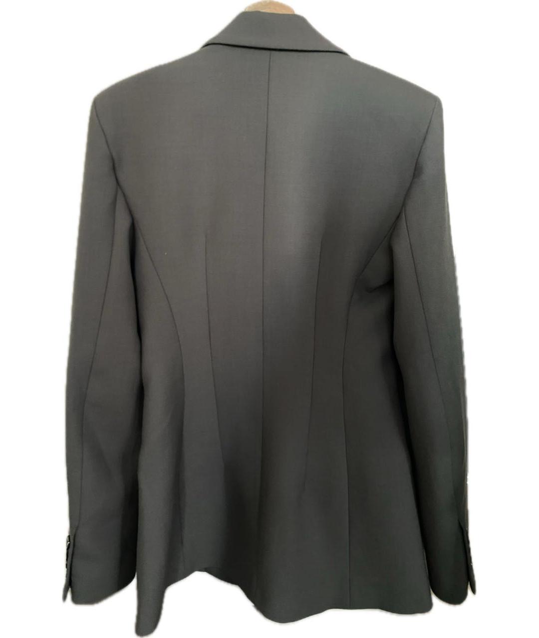 THE FRANKIE SHOP Серый полиэстеровый жакет/пиджак, фото 2