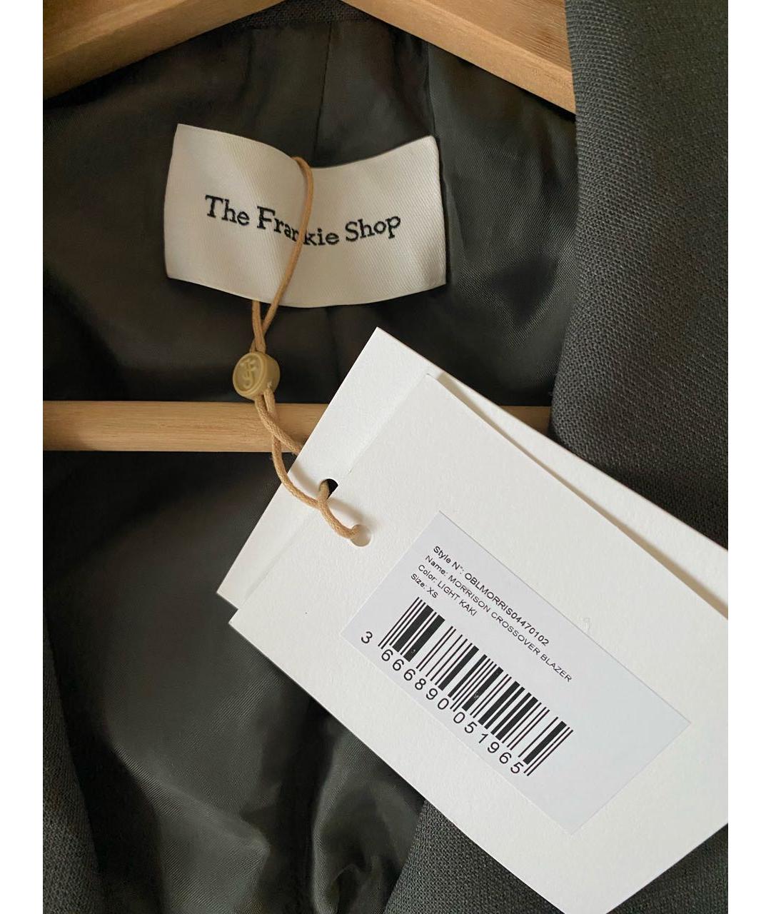 THE FRANKIE SHOP Серый полиэстеровый жакет/пиджак, фото 4