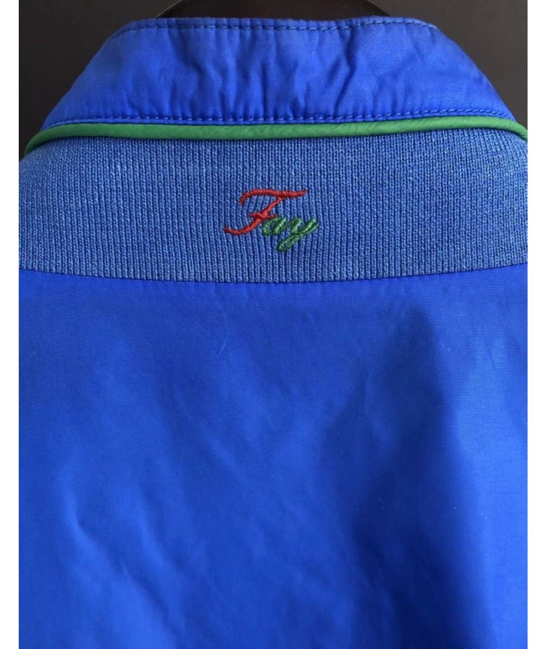 FAY Синяя полиамидовая куртка, фото 7