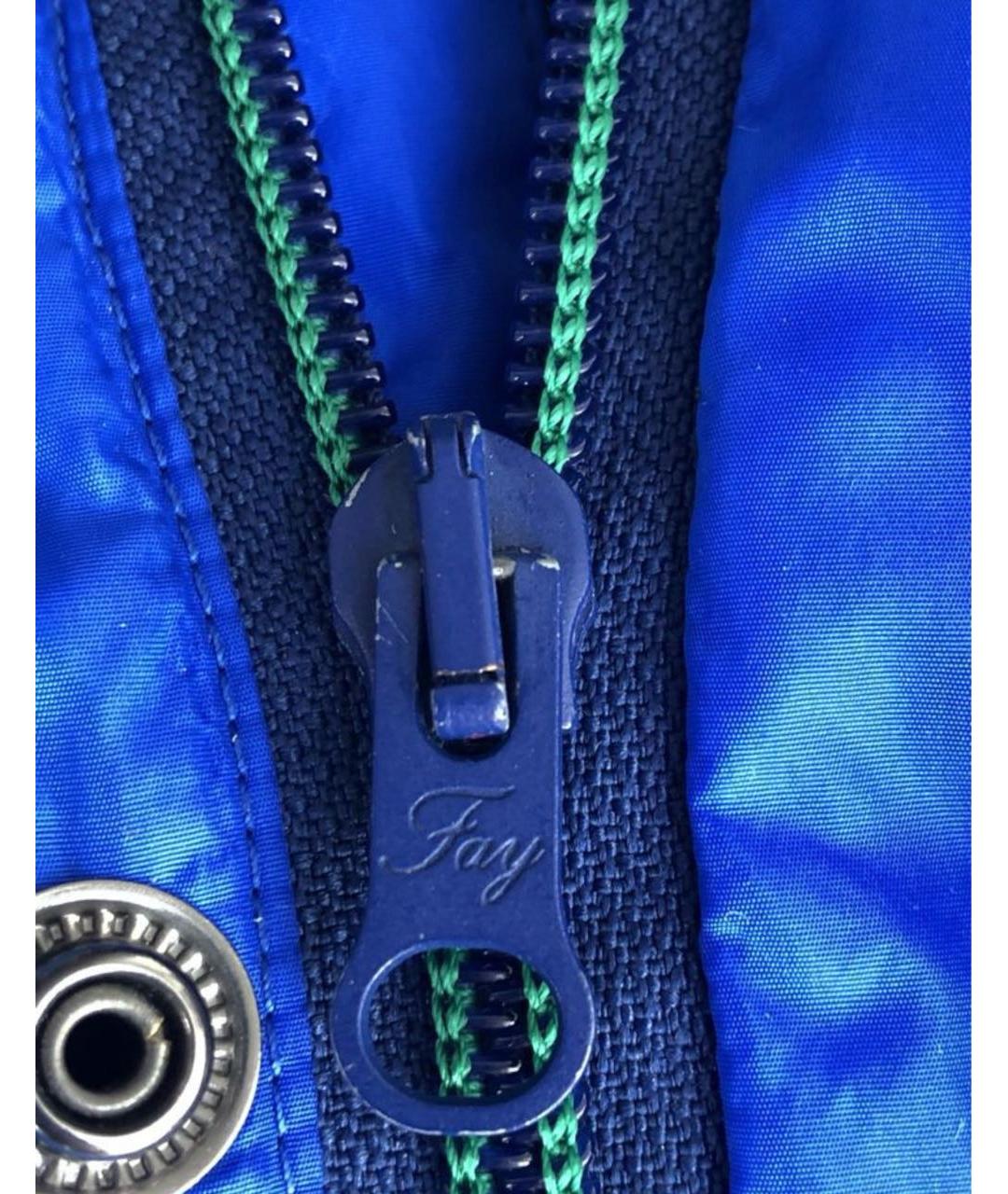 FAY Синяя полиамидовая куртка, фото 8