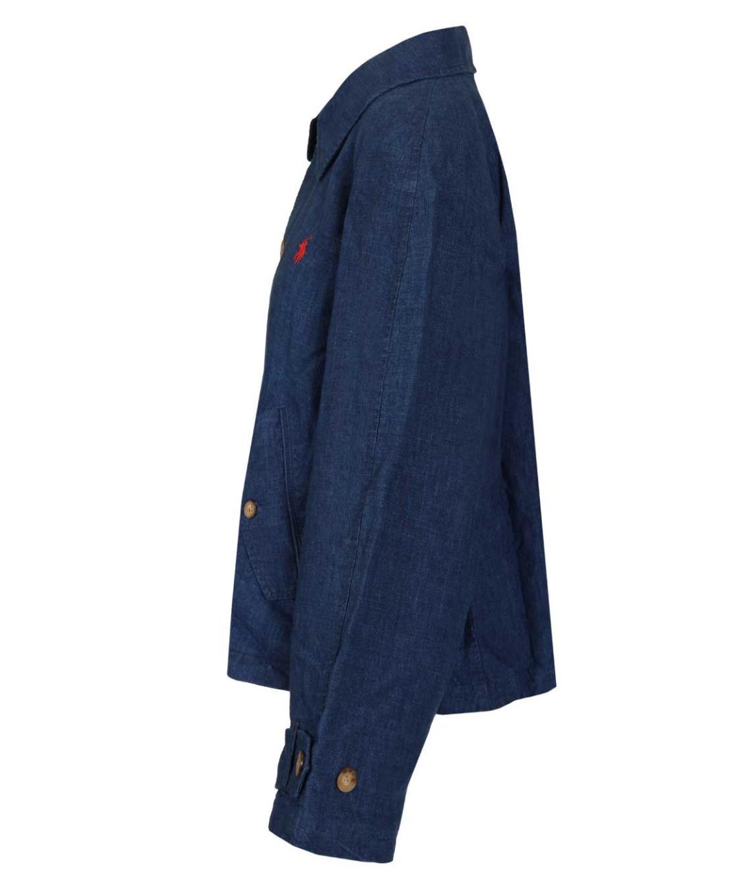 POLO RALPH LAUREN Синяя льняная куртка, фото 3