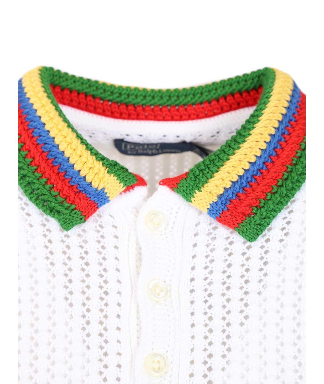 POLO RALPH LAUREN Белая хлопковая футболка, фото 4