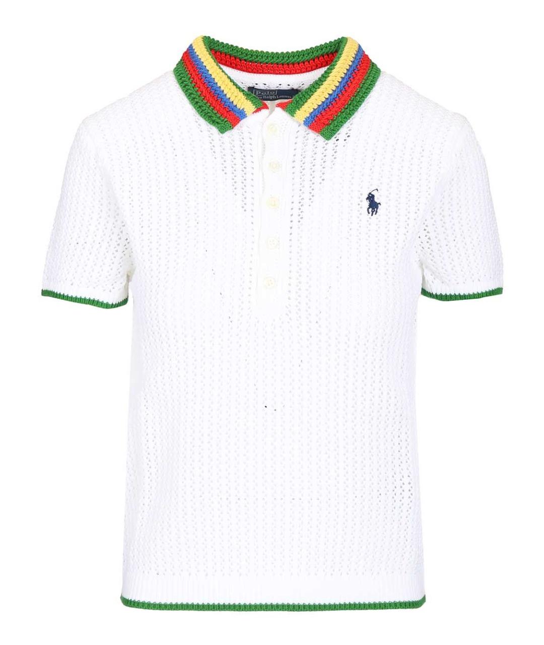 POLO RALPH LAUREN Белая хлопковая футболка, фото 1