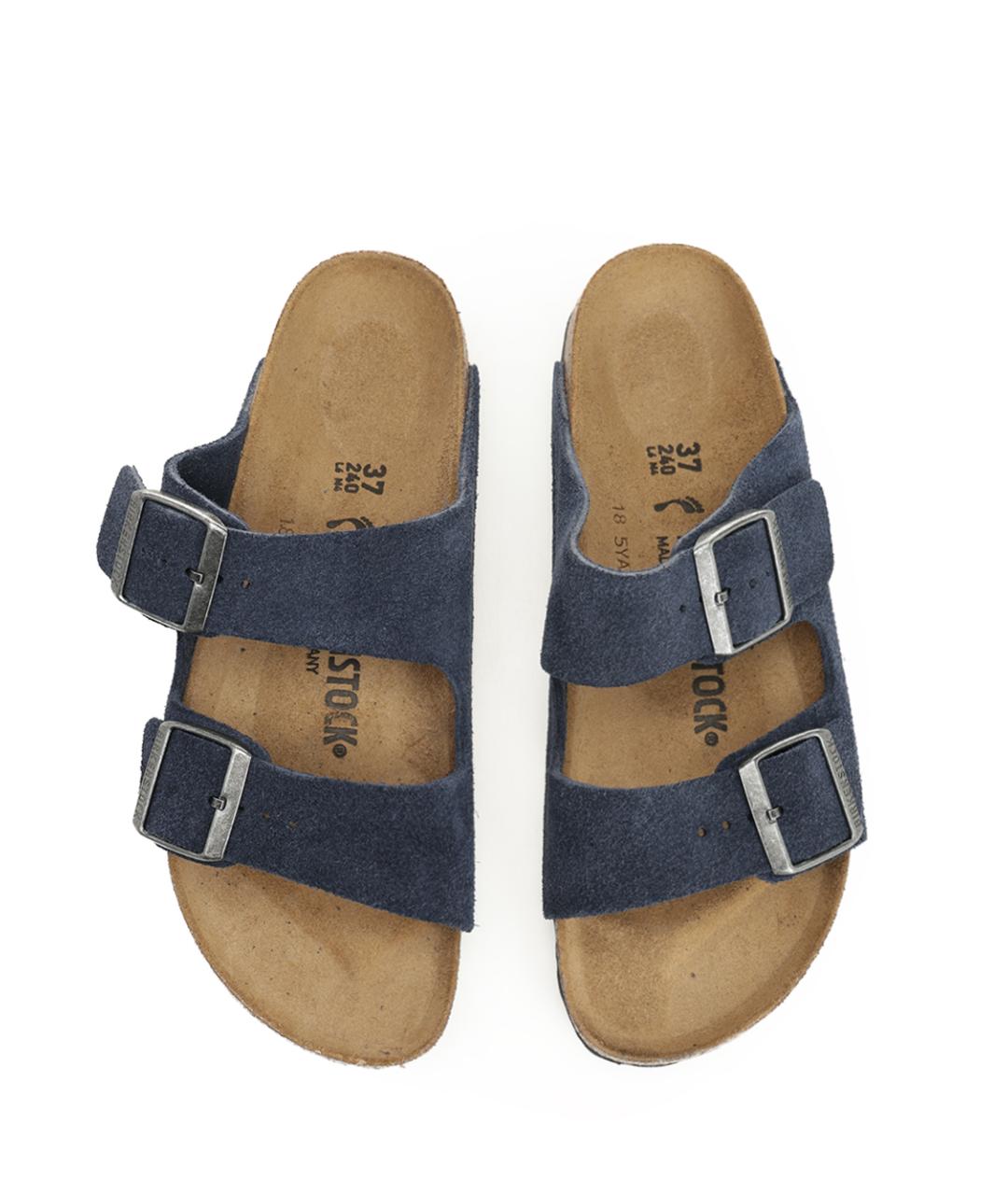 BIRKENSTOCK Синие замшевые сандалии, фото 4