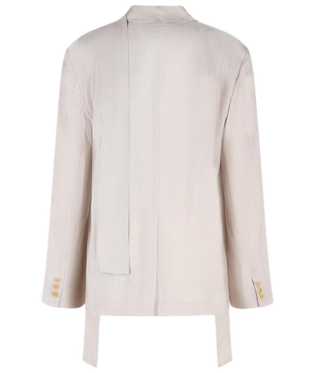 ACNE STUDIOS Бежевый вискозный жакет/пиджак, фото 3