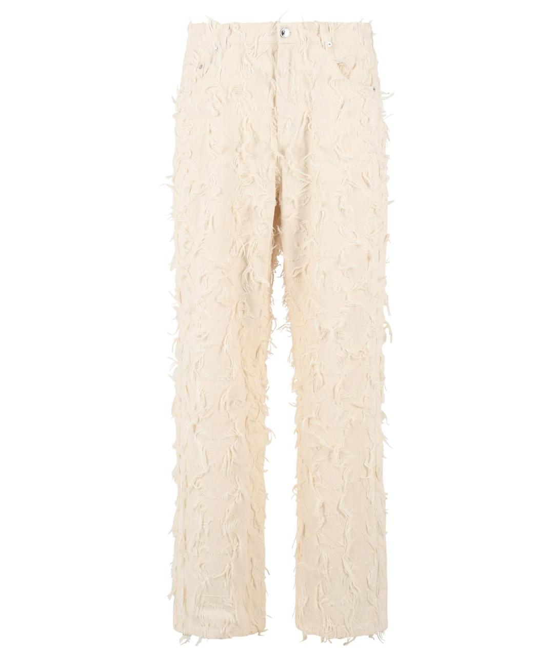 SEFR Бежевые хлопковые прямые джинсы, фото 1