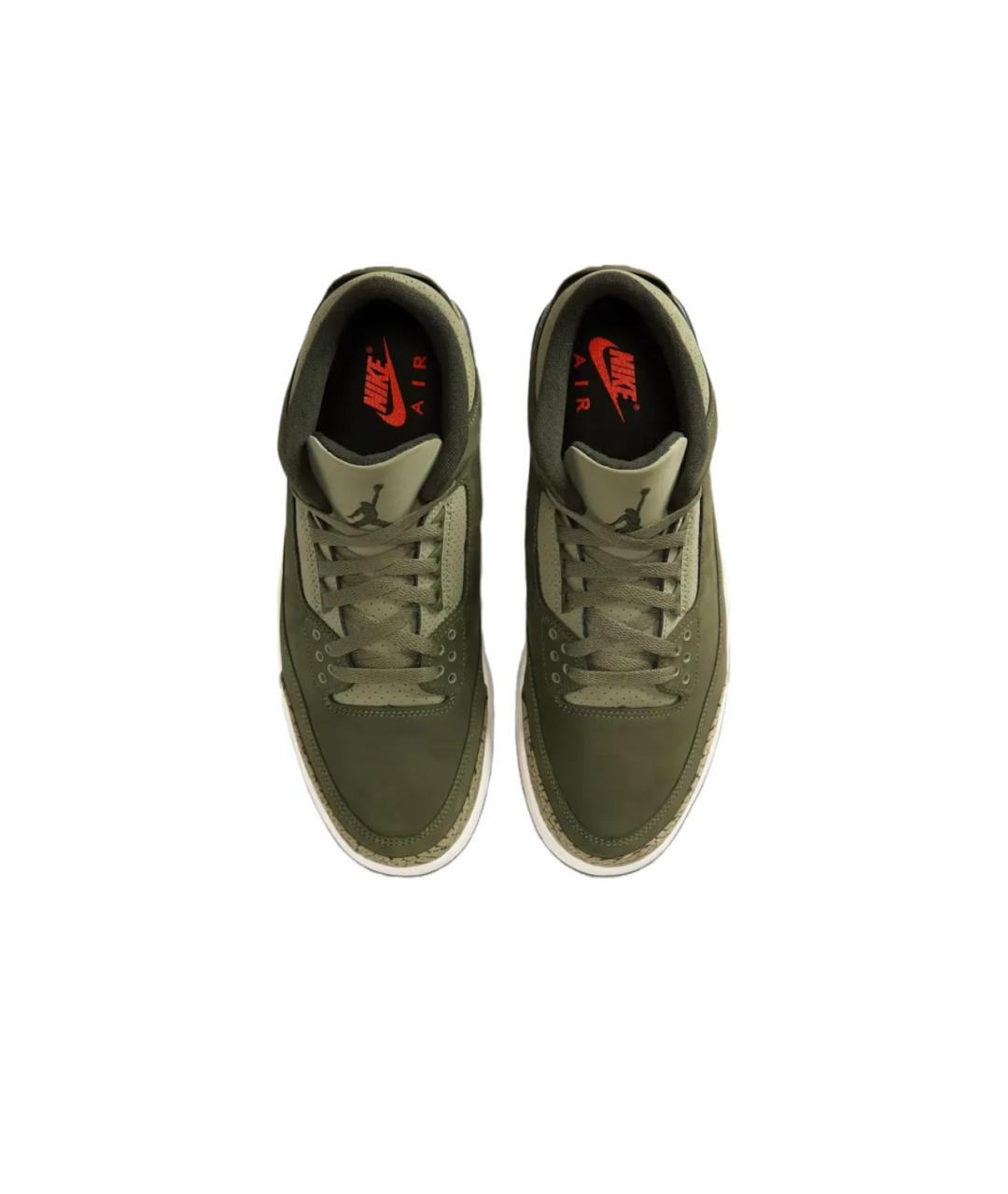 JORDAN Хаки высокие кроссовки / кеды, фото 3