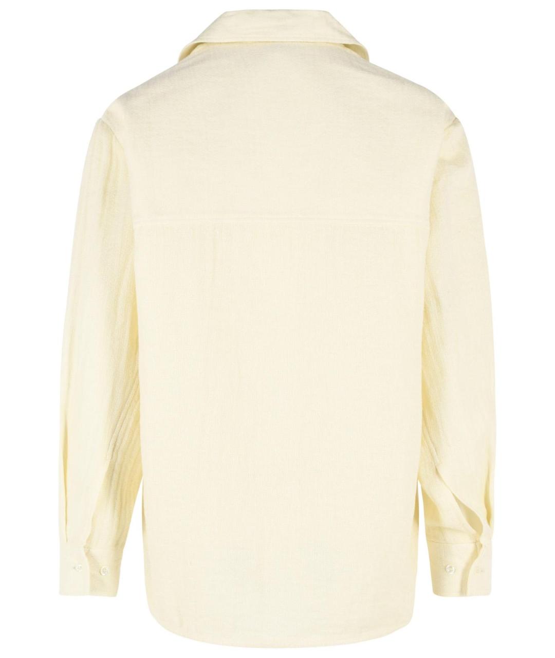 SEFR Бежевая хлопковая классическая рубашка, фото 3