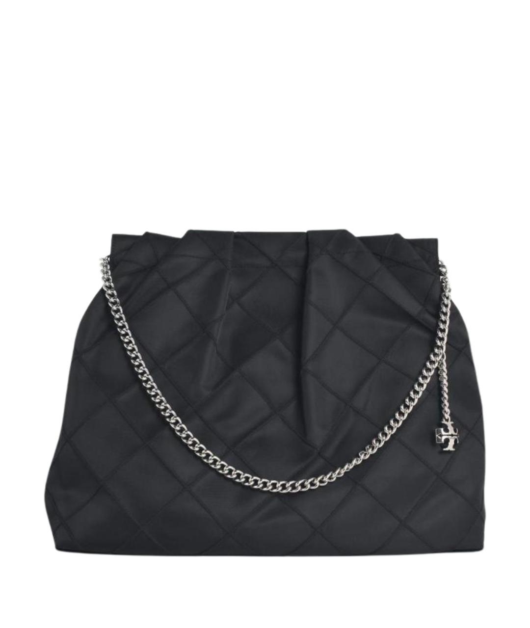 TORY BURCH Черная тканевая сумка через плечо, фото 1