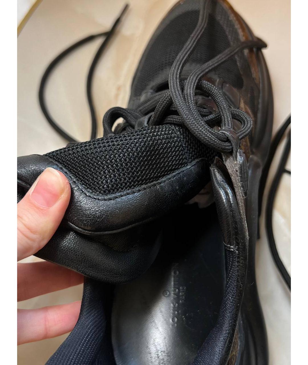 LOUIS VUITTON Черные текстильные кроссовки, фото 5