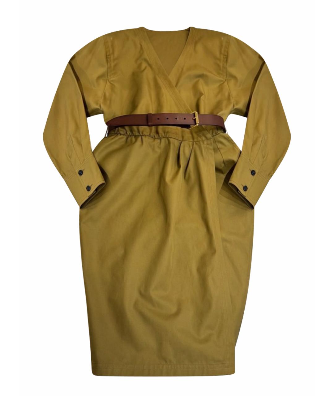SAINT LAURENT Хаки повседневное платье, фото 1