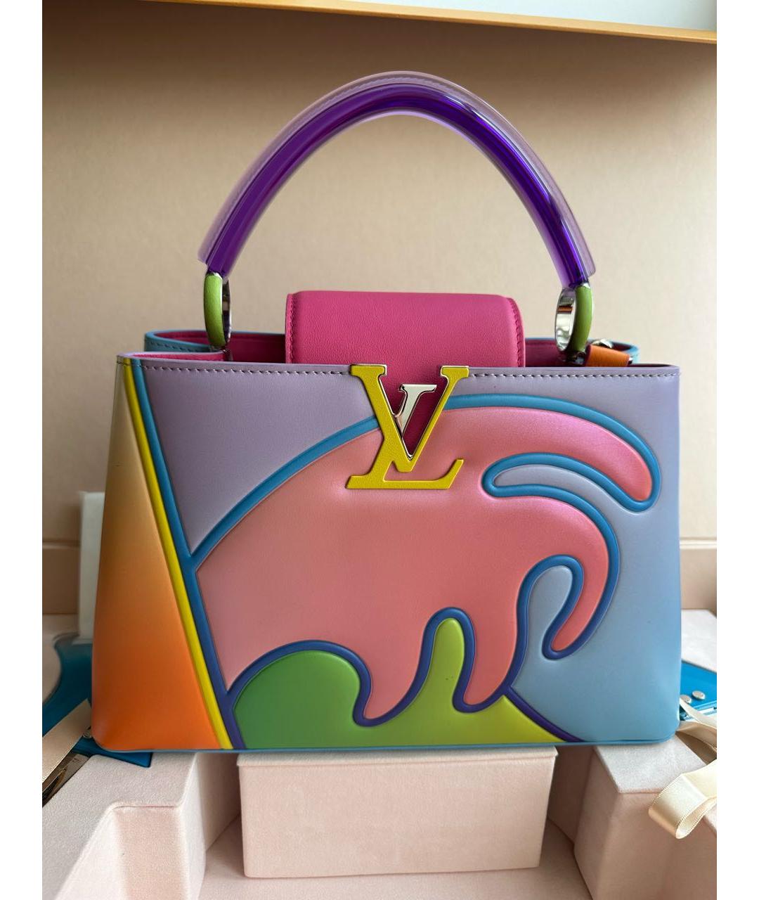 LOUIS VUITTON Мульти кожаная сумка с короткими ручками, фото 8