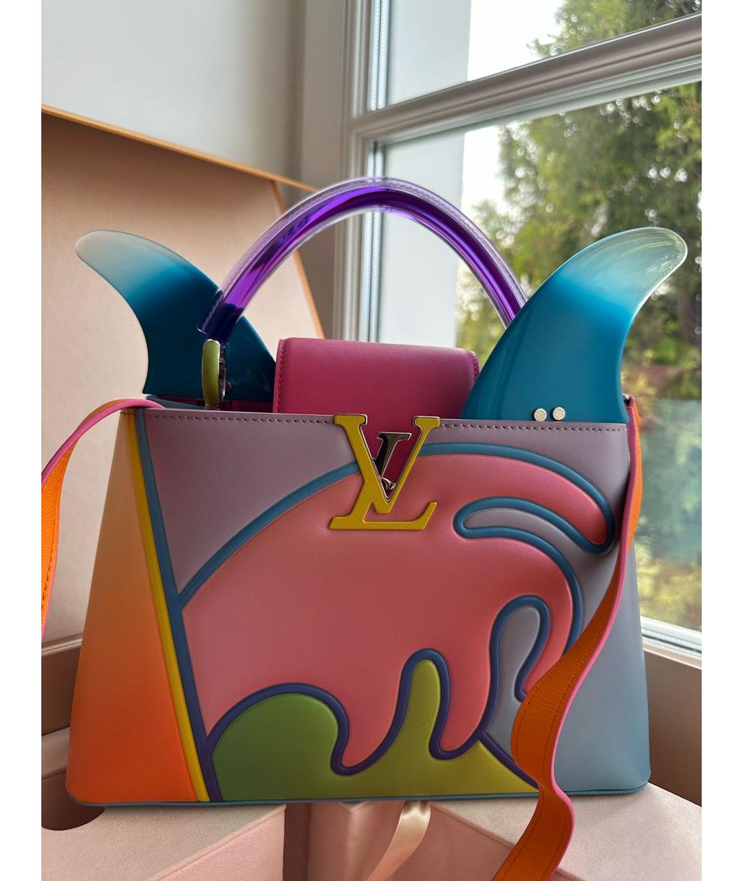 LOUIS VUITTON Мульти кожаная сумка с короткими ручками, фото 7