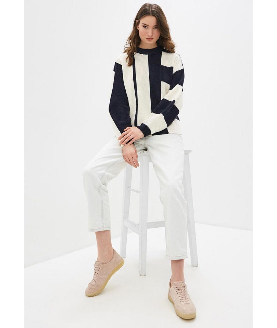 HUGO BOSS Темно-синий хлопковый джемпер / свитер, фото 8