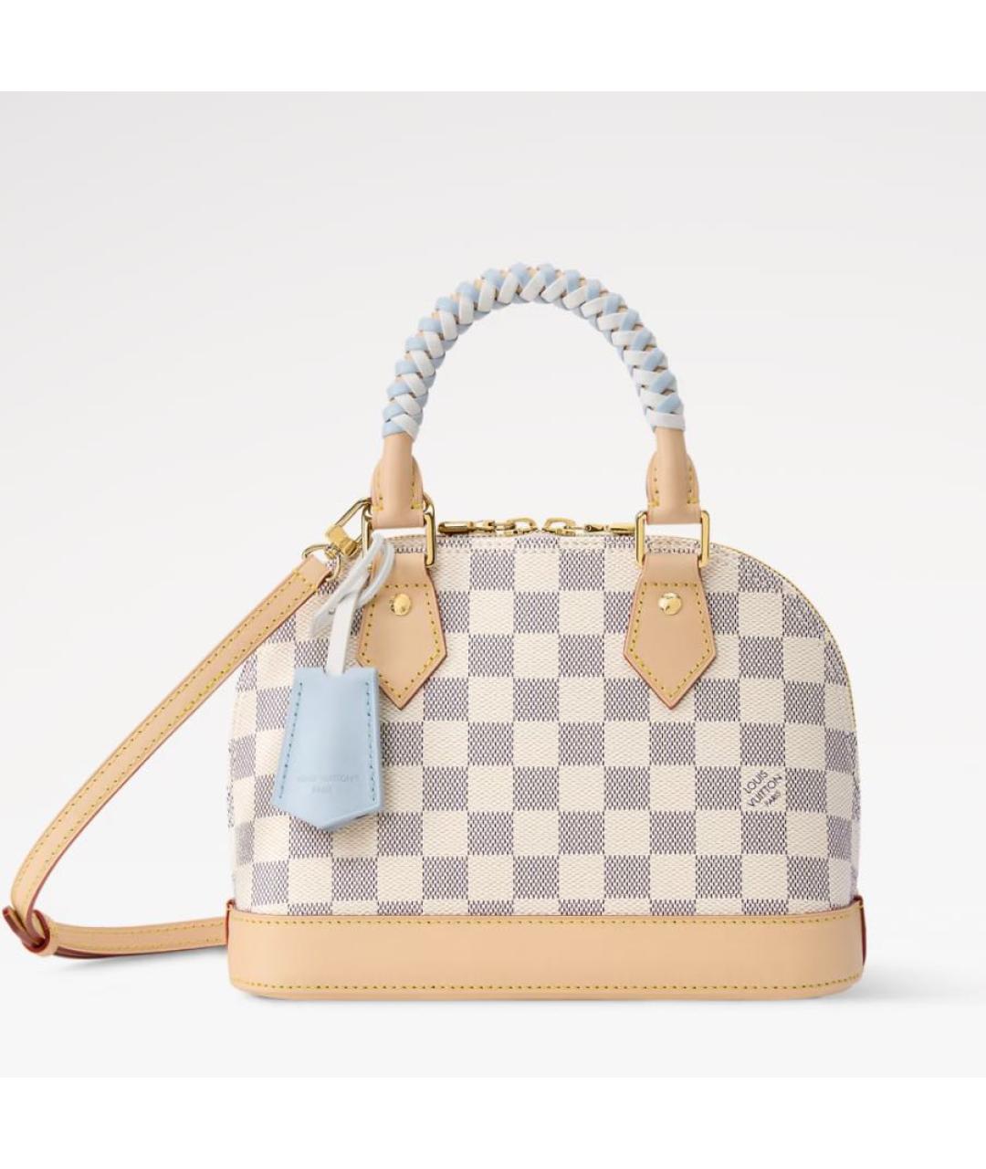 LOUIS VUITTON Бежевая сумка с короткими ручками, фото 4