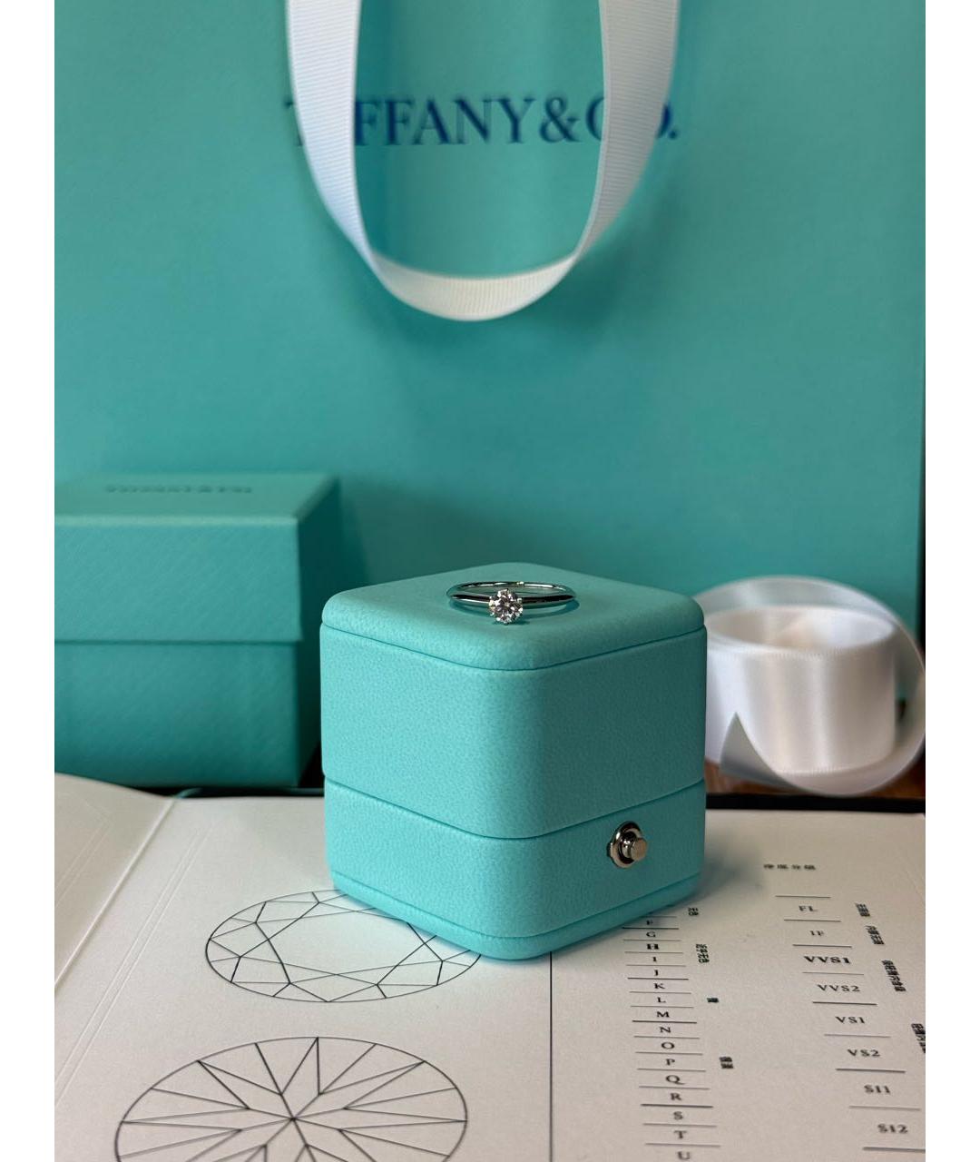 TIFFANY&CO Белое платиновое кольцо, фото 4