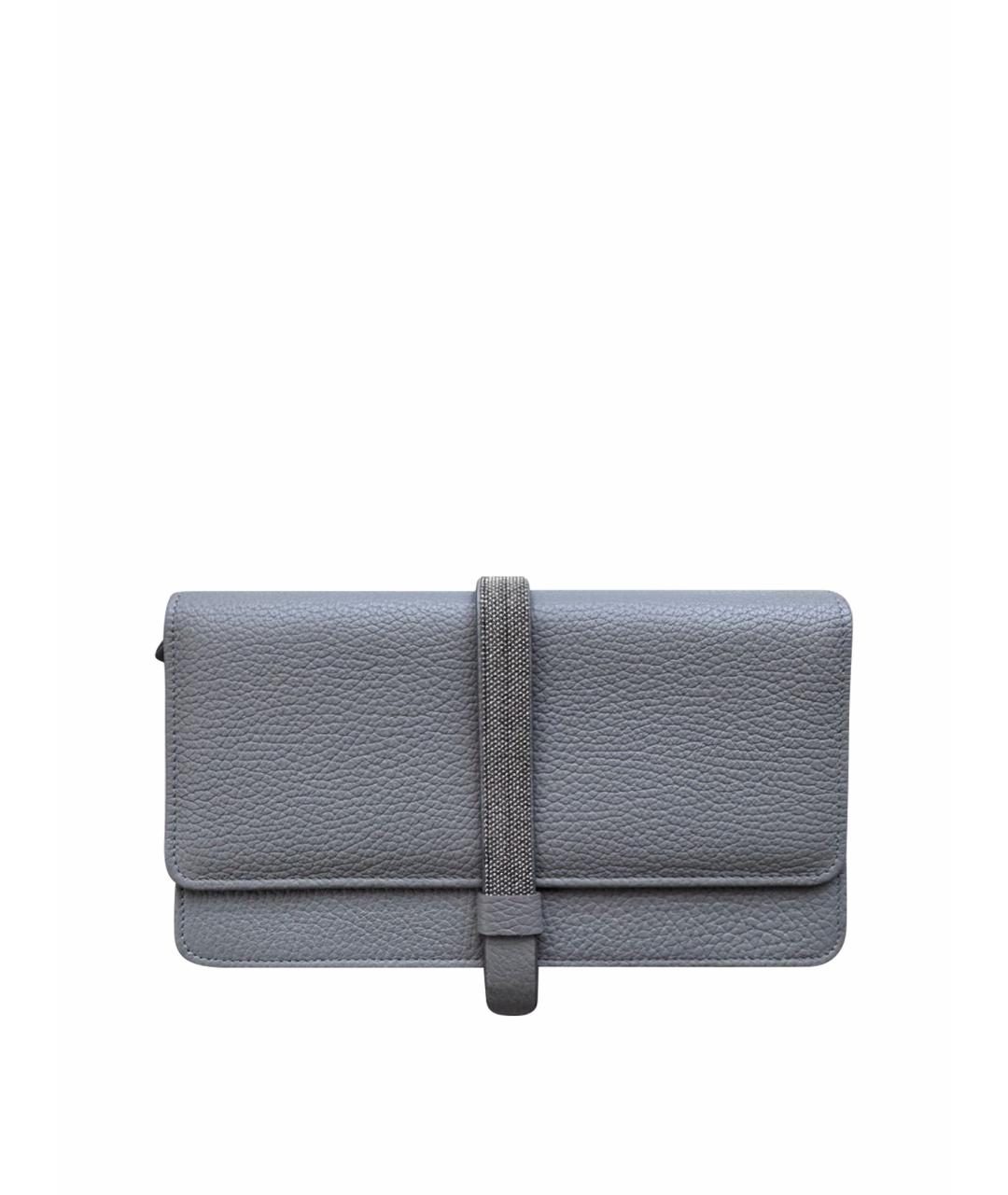 FABIANA FILIPPI Серый кожаный кошелек, фото 1