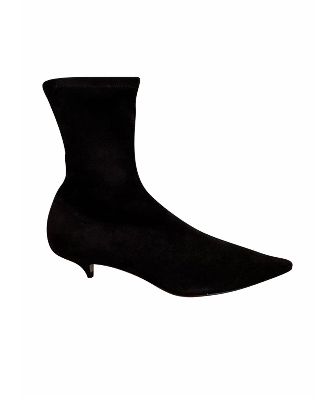 THE ROW Черные замшевые ботильоны, фото 1