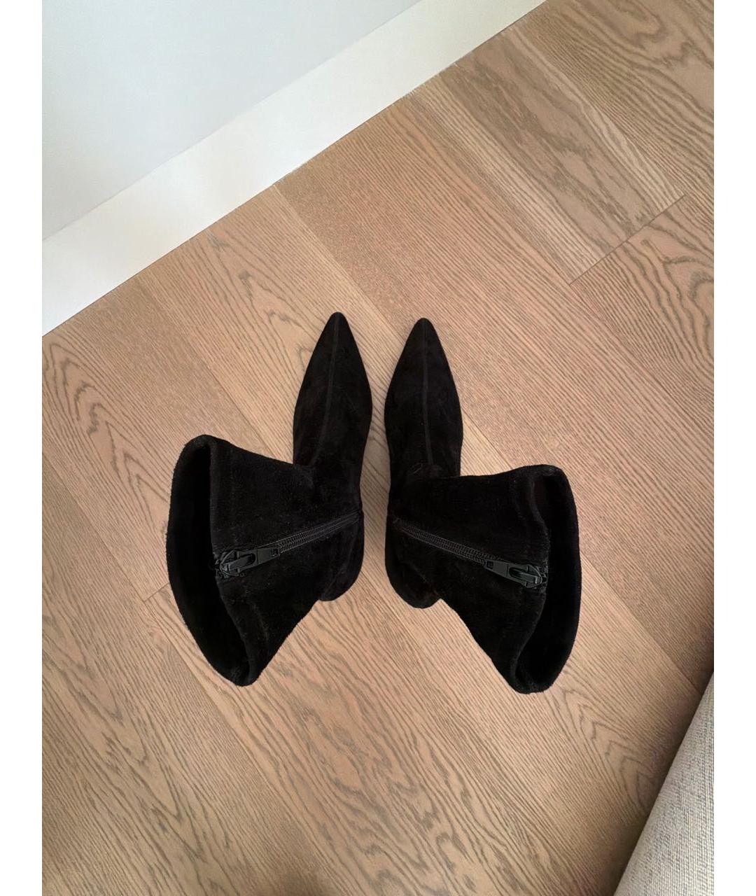 THE ROW Черные замшевые ботильоны, фото 3