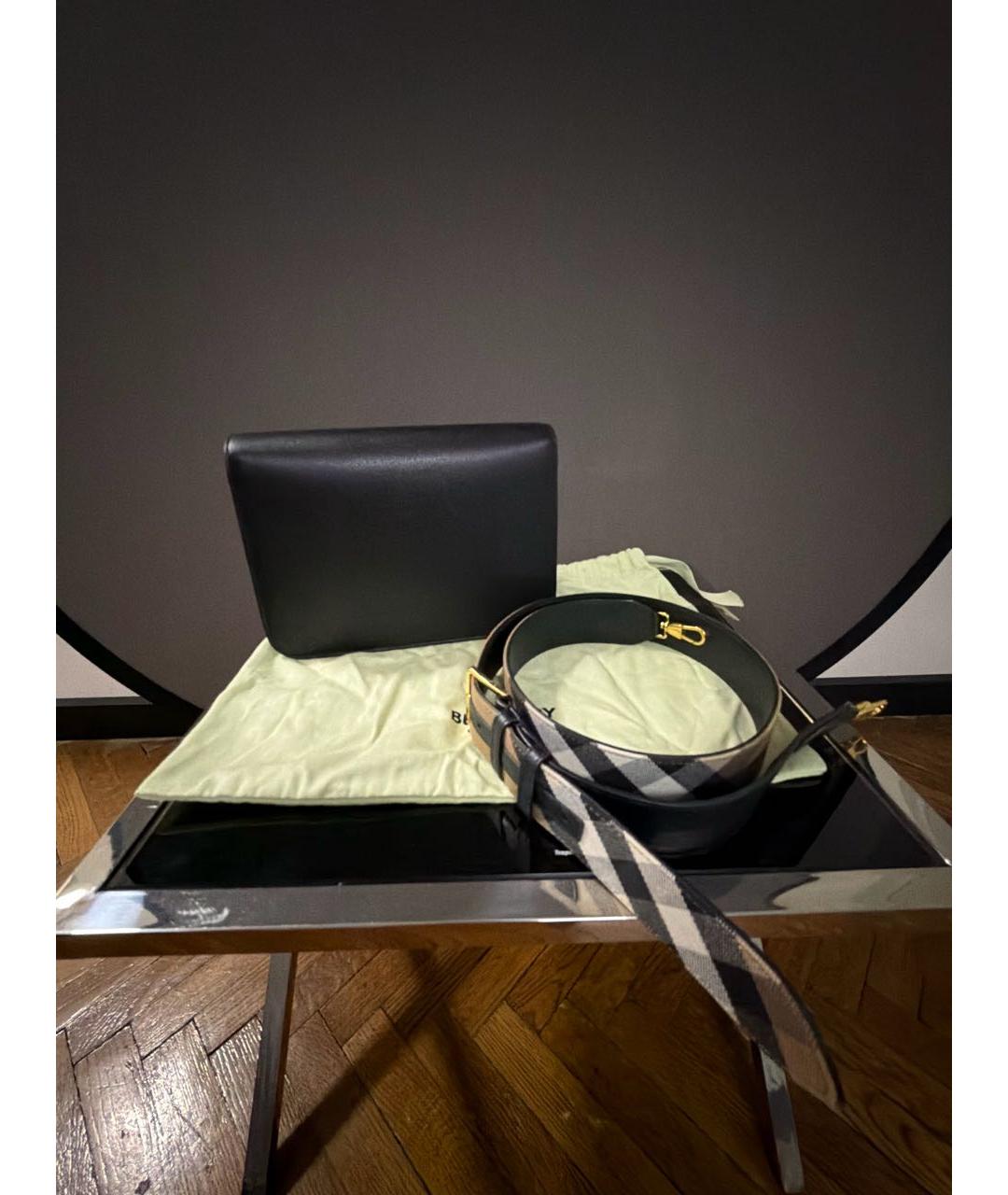 BURBERRY Коричневая кожаная сумка через плечо, фото 3