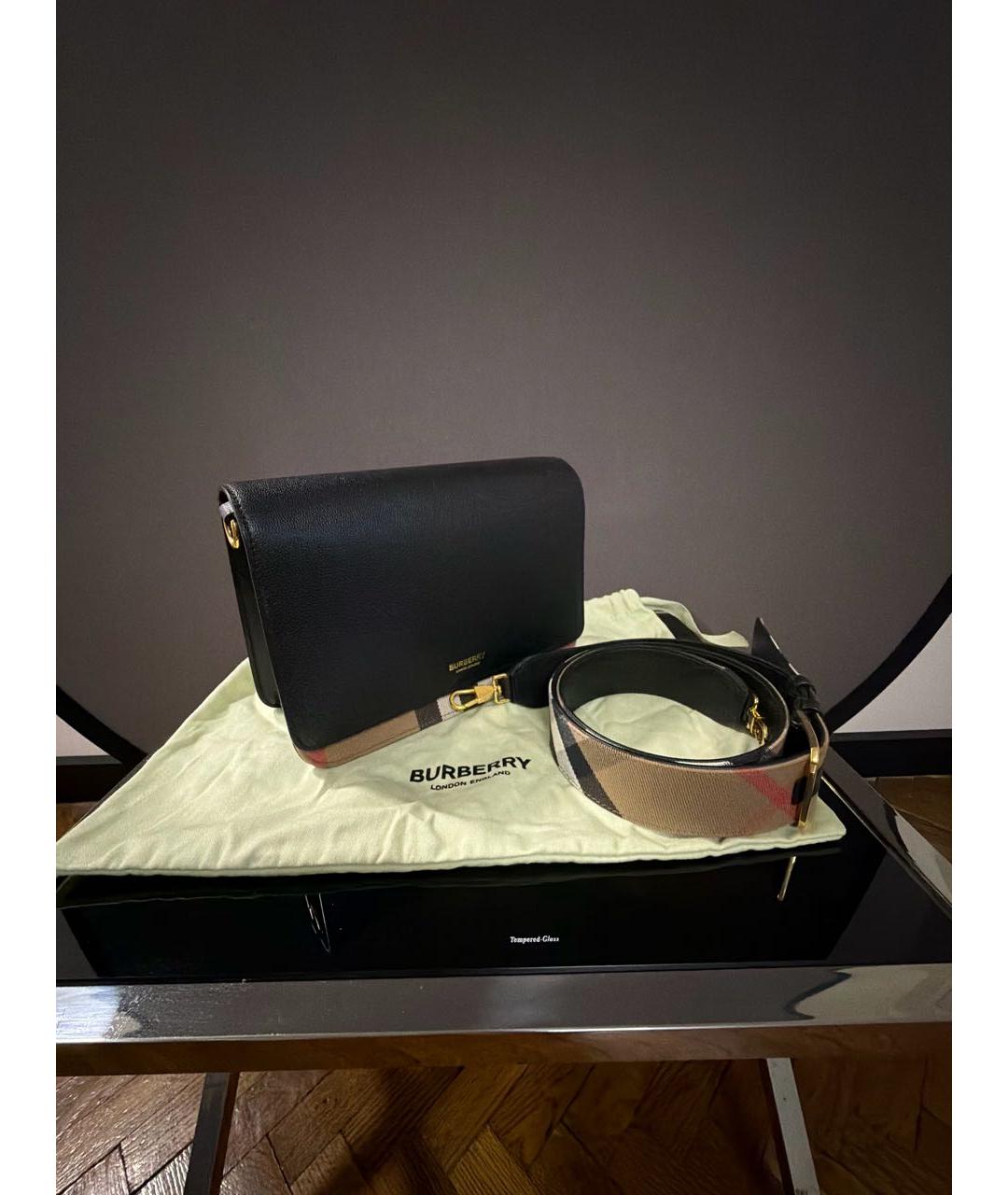 BURBERRY Коричневая кожаная сумка через плечо, фото 2