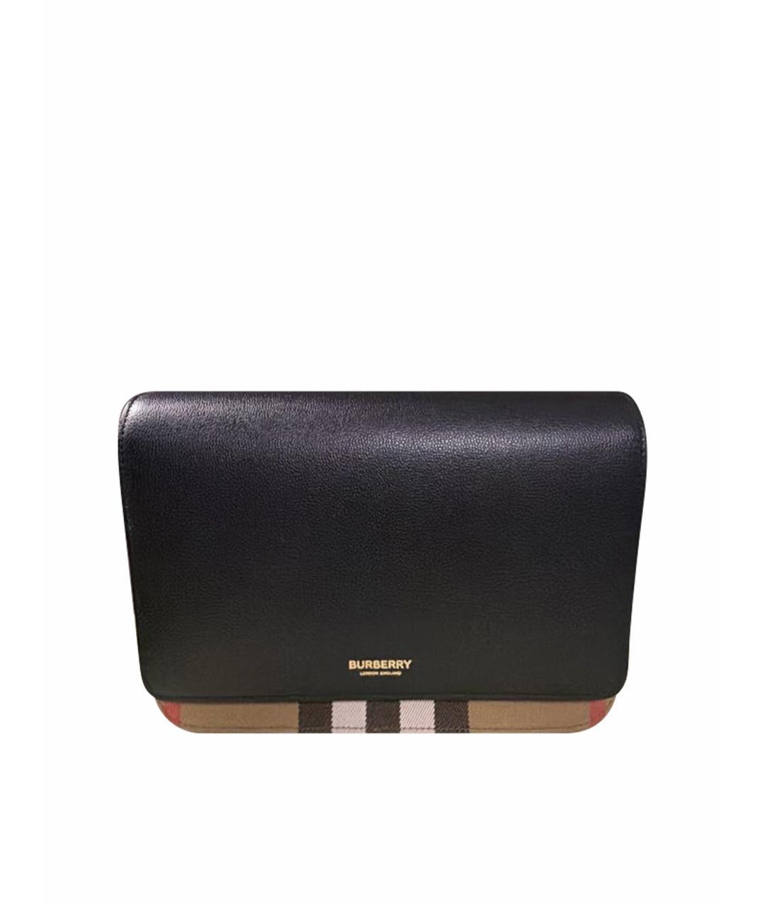 BURBERRY Коричневая кожаная сумка через плечо, фото 1