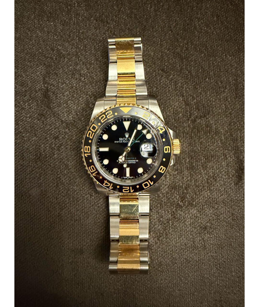 ROLEX Серебряные часы из желтого золота, фото 4