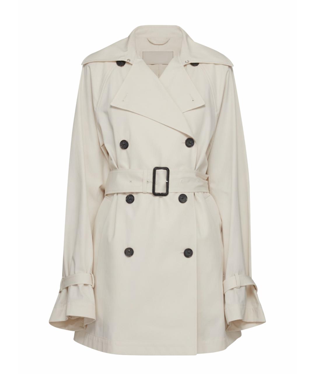 TOTEME Белый хлопковый тренч/плащ, фото 1