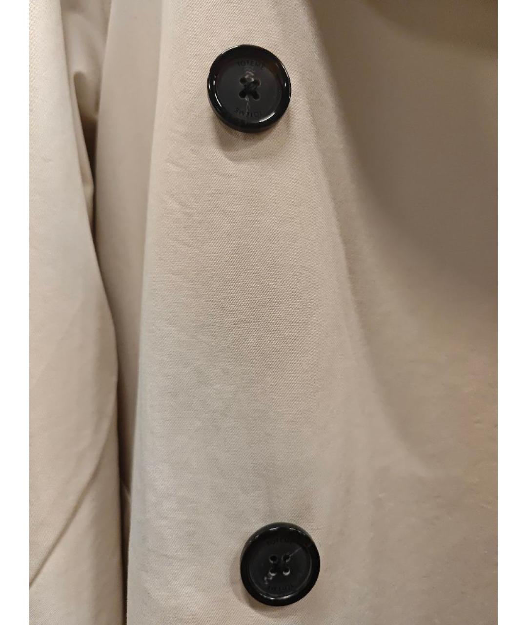 TOTEME Белый хлопковый тренч/плащ, фото 4