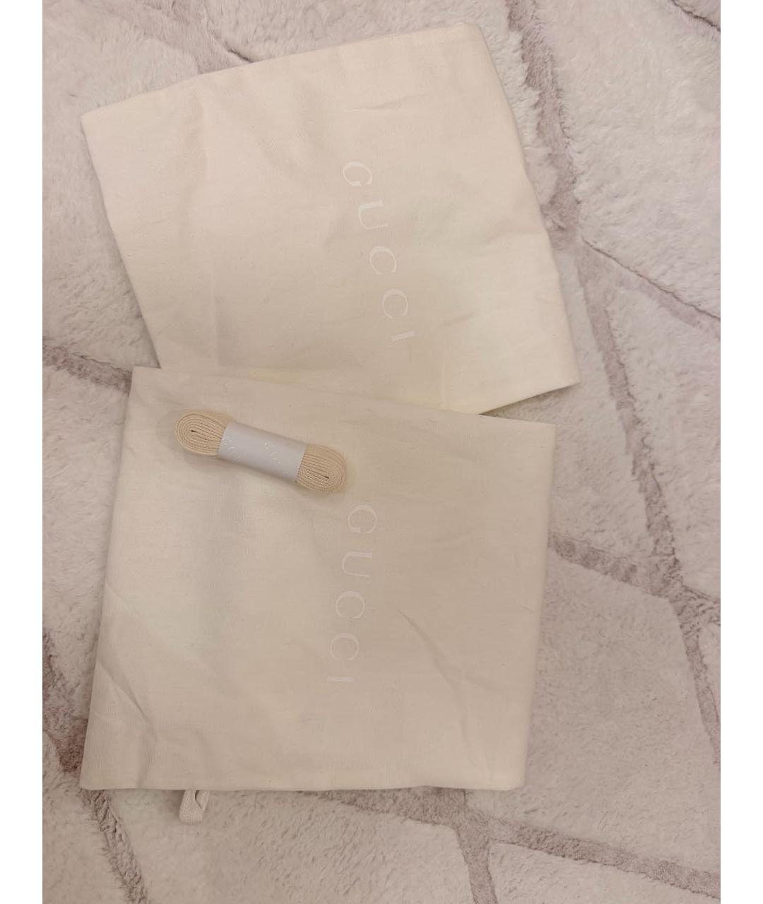 GUCCI Бордовые текстильные кеды, фото 6