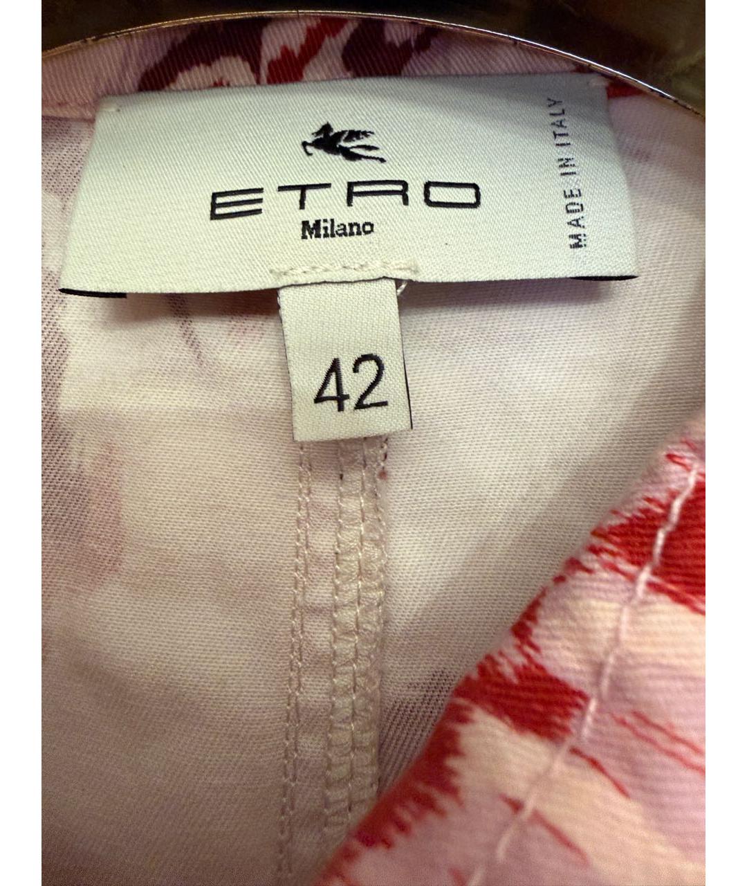 ETRO Мульти хлопковое повседневное платье, фото 3