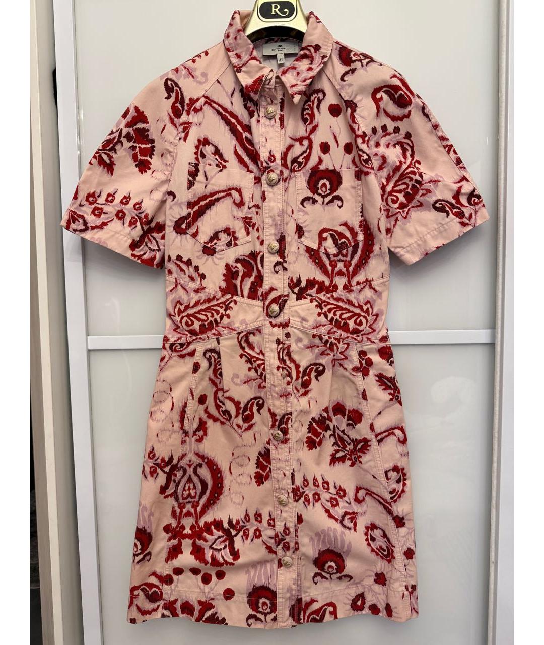 ETRO Мульти хлопковое повседневное платье, фото 9