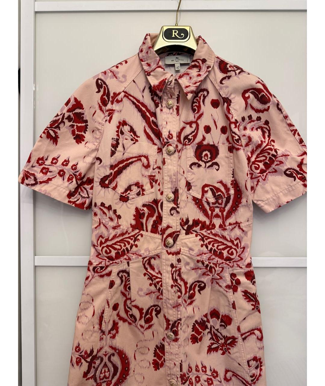 ETRO Мульти хлопковое повседневное платье, фото 5