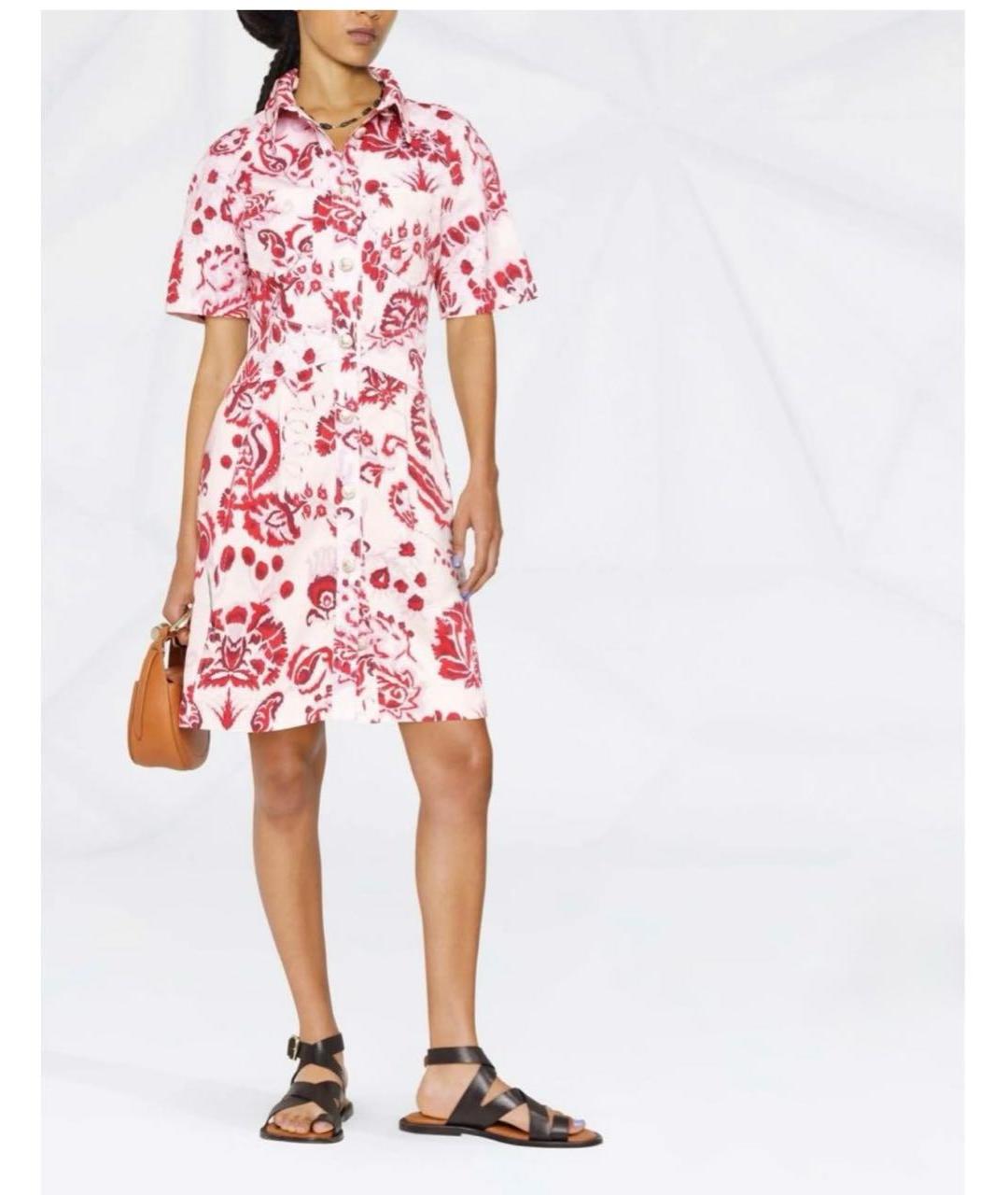 ETRO Мульти хлопковое повседневное платье, фото 8