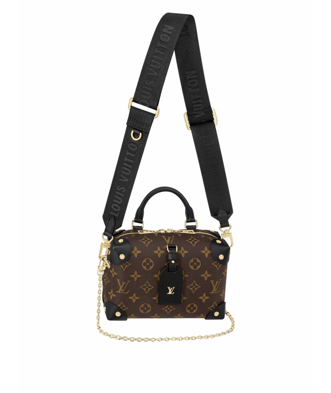 LOUIS VUITTON Коричневая кожаная сумка через плечо, фото 1