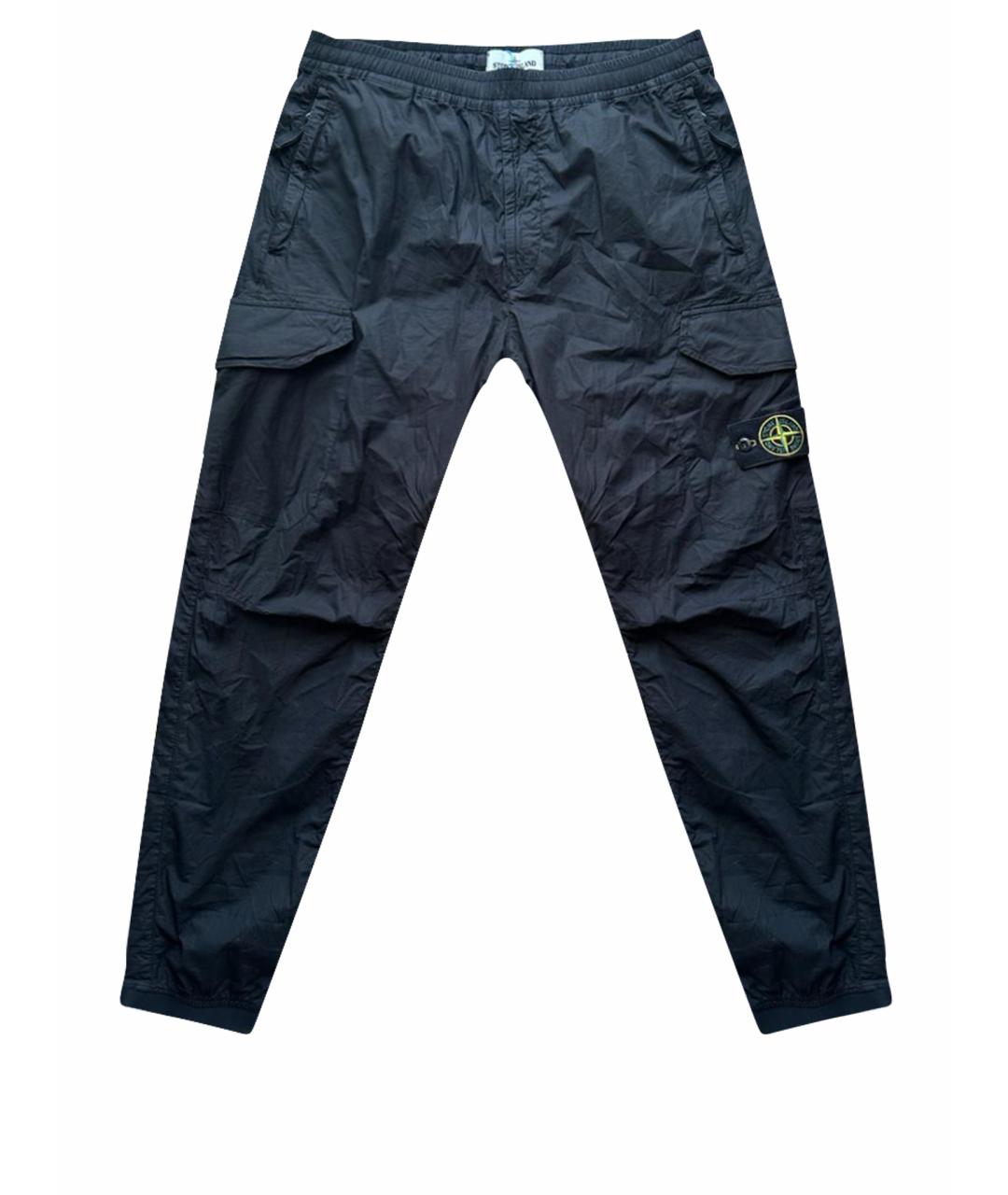 STONE ISLAND Черные повседневные брюки, фото 1