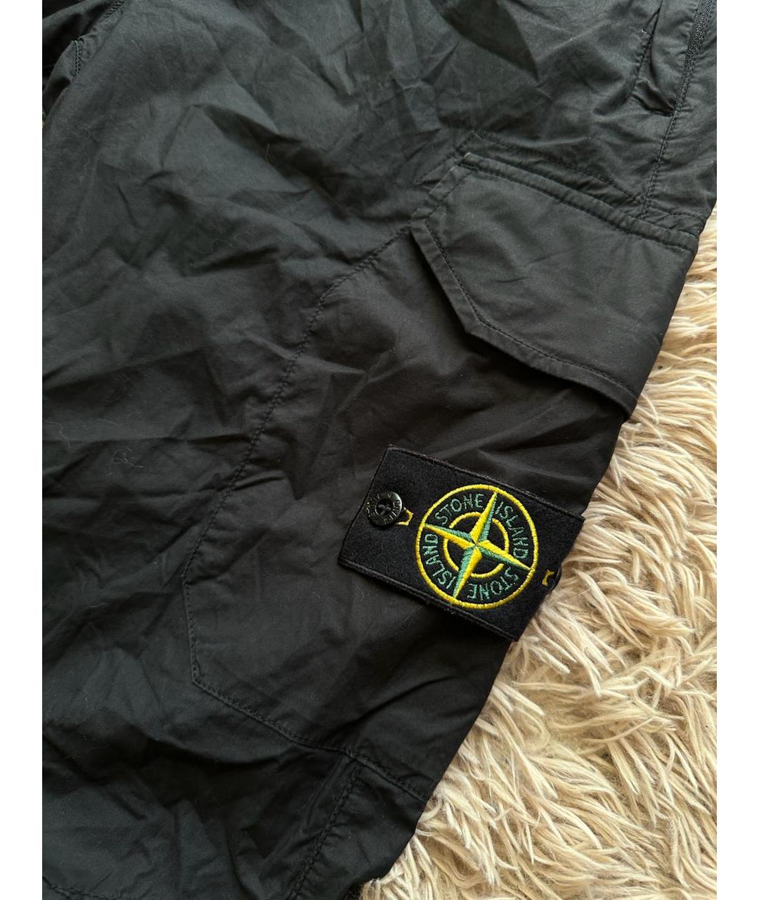 STONE ISLAND Черные повседневные брюки, фото 2