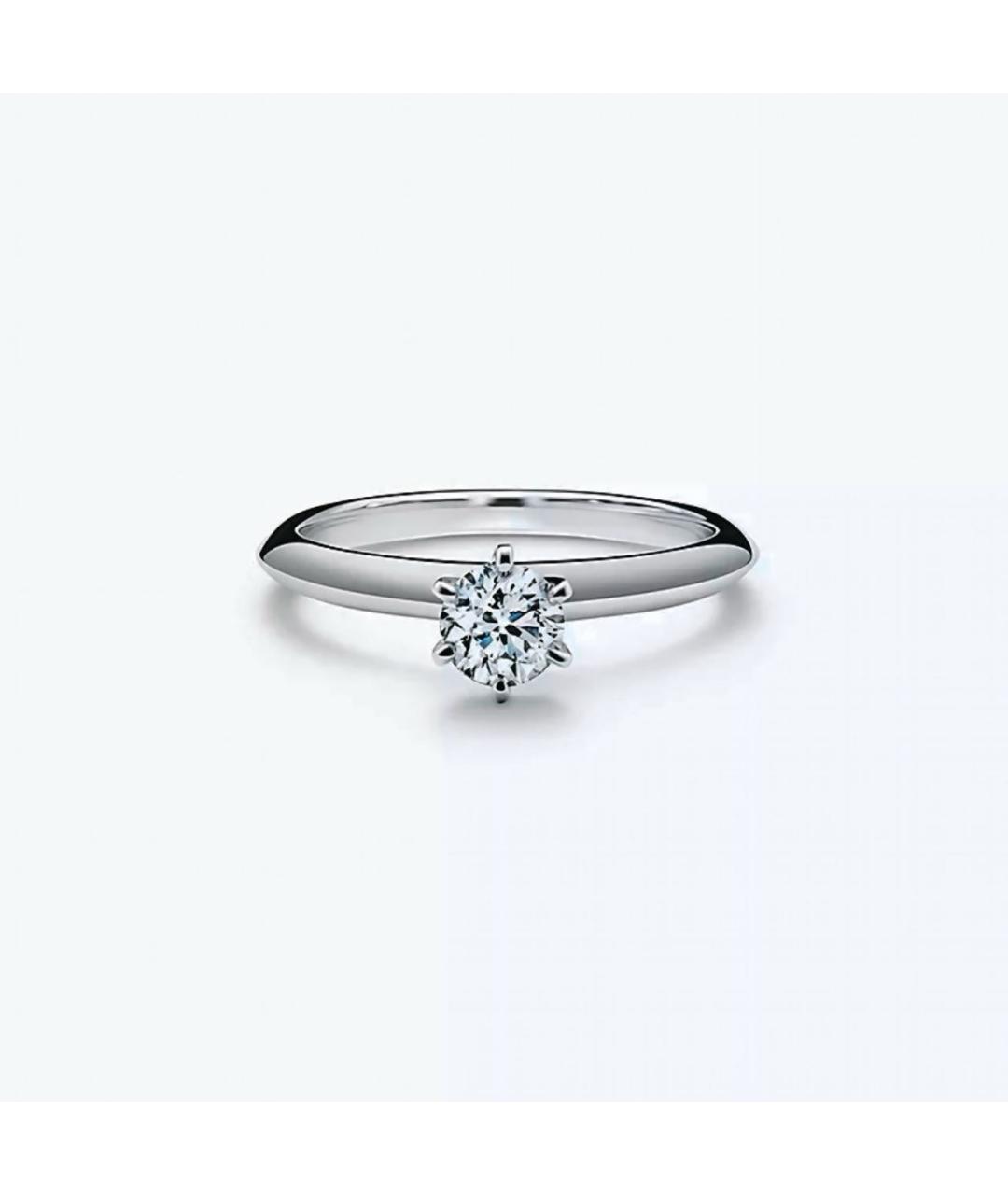 TIFFANY&CO Белое платиновое кольцо, фото 6