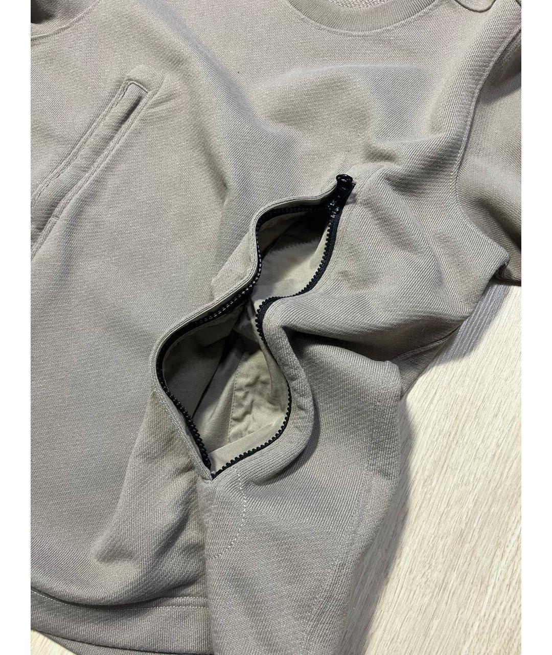 STONE ISLAND Бежевый хлопковый джемпер / свитер, фото 7